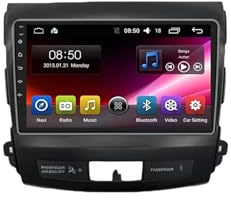 Coche Android Radio para Mitsubishi Outlander 2006-2013 9 Inches Android 15 Carplay Radio Coche Bluetooth Steering Wheel Controls para, 4Core 2G+32G