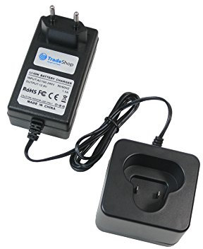 Trade-Shop 10,8V Li-Ion Akku Ladegerät Ladestation für Makita DA330DWE DA330DZ DF030 DF030D DF030DWE DF030DWX DF330 DF330D DF330DWE DF330DWEX2 DF330DWEX3 DF330DWLX DF330DWLX1 DF330DWXP DK1202 DK1202WX