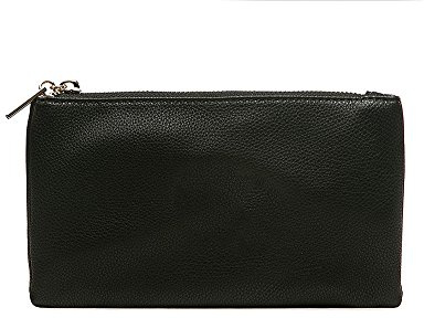 Long & Son Women's Small Clutch, Wristlet, Shoulder,Cross-Body Bags 3141-1 (Black)
