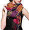 ECOMBOS Damen Schal Winter - Kariert Quadratisch Deckenschal Herbstschal Winterschal Karo Tartan Streifen Plaid Muster XXL Schal Oversized Fransen Poncho