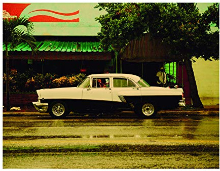 Komar Wandbild | Cuba Car | Poster, Bild, Wohnzimmer, Schlafzimmer, Dekoration, Kunstdruck | ohne Rahmen | P122B-50x40 | Größe: 50 x 40 cm (Breite x Höhe)