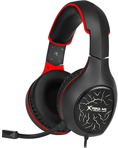 Xtrike me GH-710 Gamin Stereo Kopfhörer mit omnidirektionalem Mikrofon, 7 Farben, Lautsprecher Durchmesser 40 mm