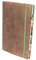 skaard a5 Notizbuch aus Leder, Nachfüllbar, Punktraster mit Braun/Tropical-Design