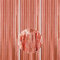 PartyWoo, 3 Stück, Lametta Vorhang, Deko, Hintergrund, Foil Fringe Curtains, Partydeko für Geburtstag, Hochzeit, Party, Baby Shower, JGA (Rosegold, 1x2m)