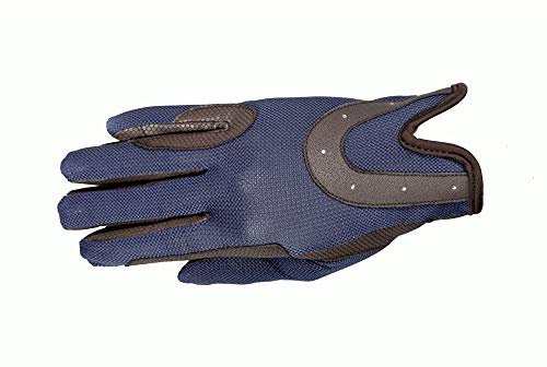 USG 11310035-260-304 GOOD LUCK Reithandschuhe, Braun/Marine, M