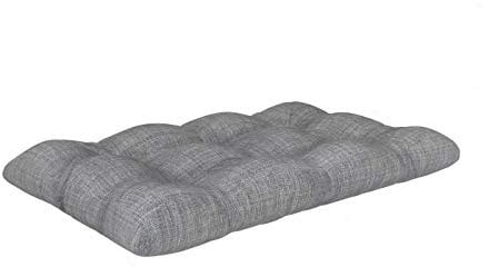 POKAR Palettenkissen Palletenauflagen Palettenpolster Palettensofa Palettenmöbel Schaumflocken Kissen für Europaletten Sitzkissen 120x80, Grau