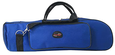 Leichte Oxford Tuch Trompete Gig Tasche Fall Wasser- Zipper Padded Einstellbare Schulter, Blau