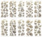 Ideen mit Herz Gravur-Sticker, transparent/gold, 10 Bogen à 10 x 23 cm | Goldene Aufkleber zum Basteln & Dekorieren | Geburtstag, Weihnachten, Rente & mehr (Vintage 2)