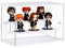 Dezzer Vitrine aus Acryl, Montage Arbeitsplatte Klar Zwei Ebenen Acryl Box Organizer Staubdichte Schutz Showcase Für Action Figuren Spielzeug, Sammlerstücke, Home Lagerung (Weiß, 31,5x18x21.8cm)