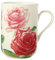 Maxwell & Williams JY0038 Kaffee-Tasse 350 ml – Serie Floriade – Bone China Porzellan Weiß glatt – in Geschenkbox, Rose