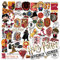 Harry Potter Gryffindor Theme Sticker Pack Die Cut Vinyl Large Deluxe Stickers Variety Pack - Laptop, Water Bottle, Scrapbooking, Tablet, Skateboard, Indoor/Outdoor - Set of 50