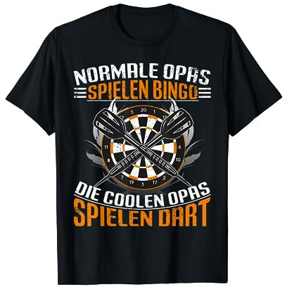 Darts Dartspielen Dart Coole Opas spielen Dart T-Shirt