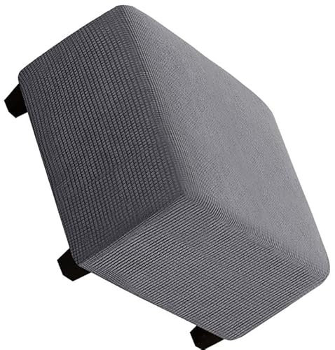 AQIGR Quadratischer Stretch-Fußhocker-Abdeckung, Ottomane-Abdeckung, Schonbezug Ottoman-Bezug 50×50/60×60/80×80 cm Rechteckiger, Rutschfester Hocker-Sofabezug mit elastischer Unterseite