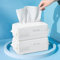Disposable Face Towel, BIEWO Cotton Tissue Soft Dry Wipes for Women, Simple Cleaning Facial Tissues Dry Wet Dual Portable Use for Sensitive Skin & Baby & Makeup Remover & Personal Care (2 PACK=200PCS)