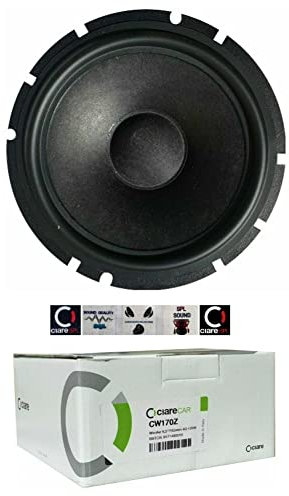 KIT SET PER CIARE CW170Z 1 woofer da 6,5 16,5 cm 165 mm, da 60 watt rms e 120 watt max, 4 ohm, per sportelli auto, sospensione in gomma, 1 pezzo + 5 sticker omaggio