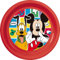STOR Plato plano de plástico rojo de Mickey Mouse de Disney resistente a los golpes accidentales y reutilizable