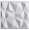 Warmiehomy 3D Wall Panels 19.7x19.7 Wall Panels 12 Pack Wall Panelling Decorative Diamond Wall Tiles White for Living Room, Bedroom, Bathroom, Interior Home Wall Decor(50cm*50cm)
