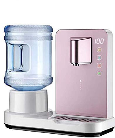 FFOCCO Desktop Fast Hot Water Dispenser,Small Instant Hot Home Smart Direct Drinking Water Dispenser 6 Second Hot with Child Safety Lock,Pink Present