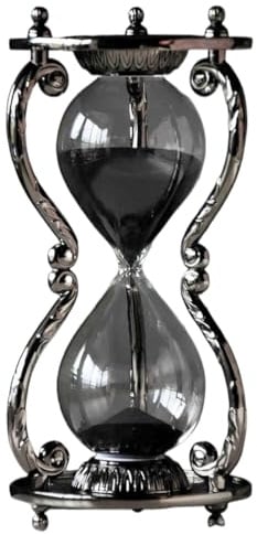 Sanduhr, Vintage-Sanduhr, Metall-Sanduhr, Antik-Sanduhr, Timer, Sanduhr, Basteln, Glasdekoration, 12 Sternbilder, kreative Sanduhr, Geschenk, Wohnzimmer, Büro, Dekoration (30 Minuten) (Co