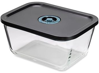 Tognana Avantspace - Recipiente rectangular de 2,60 l con tapa, cristal, transparente