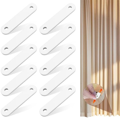 Suynauetev 10 Pezzi Pesi per Tende da Interno da 40 g Pesi per Tende Peso per Tende Piombo per Tende Pesi Tende Pesi Tende Piombo Bianco per Casa Ufficio Hotel Tende Accessori Tovaglia
