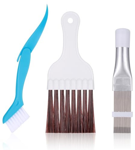 Kssvzz 3 Set Klimaanlage Kondensator Flosse Kamm, Kondensator Kamm Trockner Reinigungsbürste, Kondensator Reinigung Kamm für Reinigen Klimaanlagen, Kühlschränke, Trockner, Verdampfer