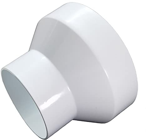 AZITICY PVC Reduzierverbinder Reduzierstück 110mm auf 100mm für Lüftung Rundrohr Ventilation Lüftungskanal Leitungssystem (110mm auf 100mm)