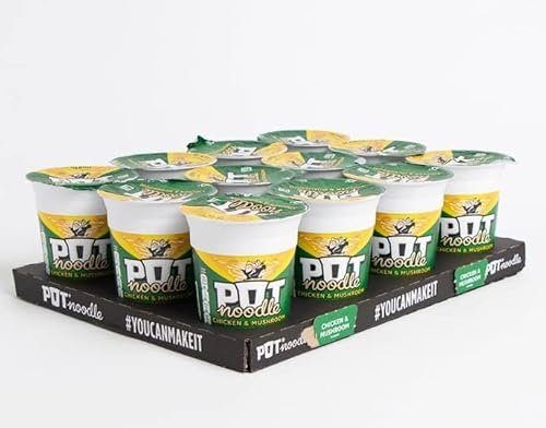 Fantastic Trade Store POT Noodle Collection | Chicken & Mushroom Flavour | 12 POT Noodles | 1 CASE