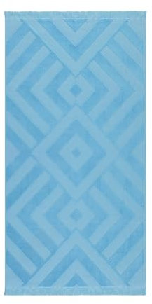 Maisonette Maris Strandtuch 100% Baumwolle Groß Pestemal - Reise für Hamamtuch - Strandhandtuch Für Damen und Herren (75x150 cm), Hellblau