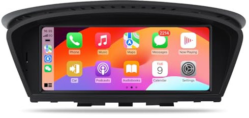 AINAVI 8,8 Zoll Touchscreen CarPlay Radio für BMW 5er E60 E61 E63 E64 E90 E91 E92 E93 2005-2008 CCC System Upgrade Android Auto Multimedias Player Original Stereo iDrive Verstärker erhalten