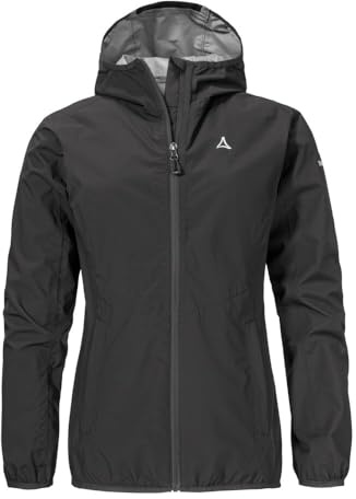 Schöffel Damen Jacket Style Migandi WMS, Allwetterjacke mit 2-Wege-Stretch, mit verstellbarer Kapuze, wasserdicht und atmungsaktiv
