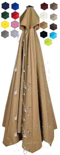 Auvent de Remplacement pour Parasol de Terrasse Toile de Rechange pour Parasol, Toile de Parasol, Toile Parasol 8 Baleines 3 mètres, Toile Parasol 6 Baleines 2 mètres, Toile de Parasol(@05,6 ribs/2.5m