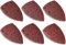 NathrBTV 60 Comprimés Triangle Papier Poncage 40/60/80/120/180/240/ Papier Poncage 105 x 152 mm Papier de Verre Ponceuse Orbitale Multifonctionnelle Pour Le Bois