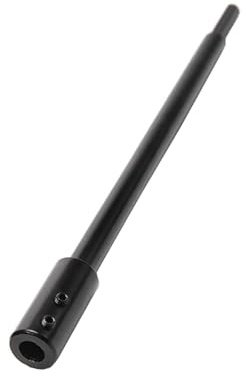 Drill Bit Extension for Forstner Bit Set, 10 Inch Extra Long Bit | Extension Compatible with 3/8 Inch Round or Hex Shanks Includes Hex Wrench for Woodworking, Carpentry, Black