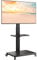 Perlegear Mobile TV Stand, Tilt & Swivel Rolling TV Cart for 32 to 75 inch TVs up to 110 lbs, Height Adjustable Rolling TV Stand with Wheels, Max VESA 600x400mm, PGTVMC27