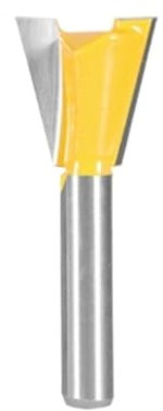 1 Stück Holzfräser for Gravieren, Schwalbenschwanz-Fräser mit 8 mm Schaft, 14 Grad, Schwalbenschwanz-Schneidwerkzeug(8x22.2mm)