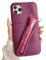 Silikon 16 Pro Hülle mit integriertem Lippenstift und Lipgloss-Halter für Frauen