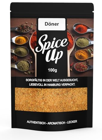 Spice Up Döner Gewürzzubereitung 100g – Döner Kebab Seasoning 100g – Würzige Mischung für original türkischen Döner-Geschmack – Perfekt für Fleisch, Gemüse & vegane Alternativen – Kräftig & aromatisch