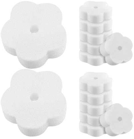 ibasenice 18pièces Éponge Filtrante pour Piscine Et Spa Absorbante pour Eau Éponge Forme De Fleur pour Nettoyage Piscine Réutilisable pour Spa De Nettoyage pour Et