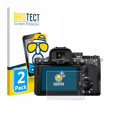 BROTECT Schutzfolie für Sony Alpha 7 V (ILCE-7M5) | 2 Stück Entspiegelnder Displayschutz Made in Germany Matte Displayschutz-Folie Anti-Reflex Anti-Fingerprint Einfache Montage