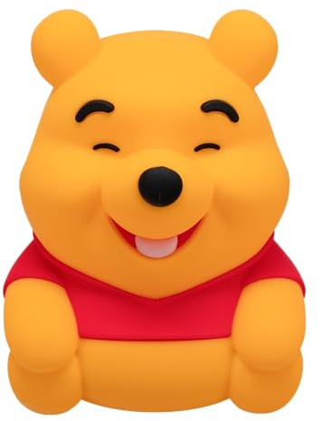Paladone Disney Winnie the Pooh SquishyGlo Rechargeable Silicone Night Light, 15.5cm, 1–3 Hour Timer, 3 Brightness Levels, Officially Licensed