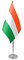 AZ FLAG - Prestige Tischflagge Ungarn 22x15 cm Metall - Ungarische Tischfahne 15 x 22 Cm - Flaggen