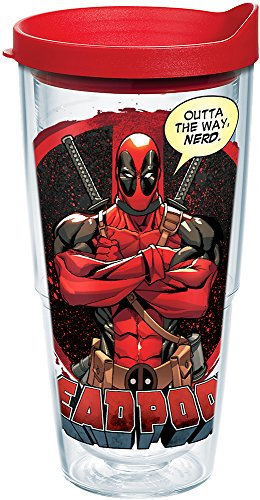 Tervis Marvel Deadpool Isolierbecher, Tritan, Nerd, 680 ml