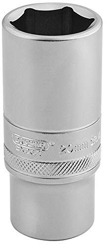 Draper 16587 Metric 3/8-Inch Square Drive Hi-Torq 6-Point Deep 20 mm Socket