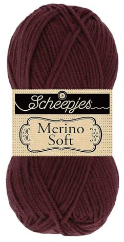 Scheepjes Merino Soft 1x50g - 622 Klee, Rot und Braun Strick- und Häkelgarn