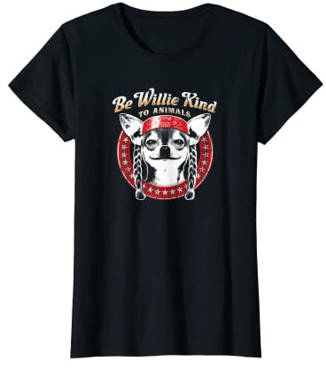 Willie Nelson - Be Willie Kind to Animals Womens Tee T-Shirt