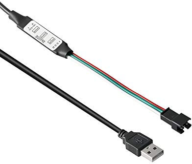 BTF-LIGHTING WS2811 WS2812B SK6812RGB(NOT RGBW) Adressierbar RGB LED Licht Portable 3Keys Mini USB SP002E Controller 600 Pixels DC5V-24V