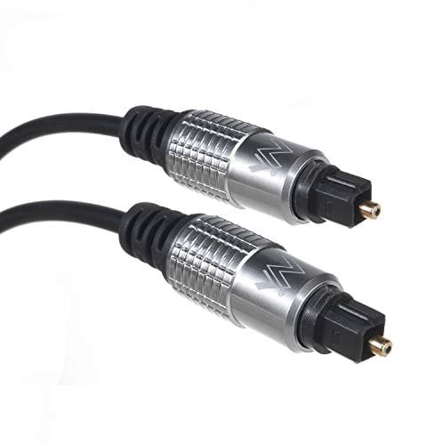 Maclean MCTV-454 Optisches Digitalkabel Lichtwellenleiter Kabel Toslink auf Toslink Lautsprecherkabel Stecker mit vergoldeten Kontakten Polybag (15m)