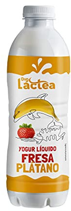 DIA LACTEA yogur líquido sabor fresa y plátano botella 1 lt