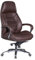 AMSTYLE Designer Bürostuhl Bezug Echtleder Braun Schreibtischstuhl bis 120 kg, XXL Design Chefsessel höhenverstellbar, Drehstuhl ergonomisch mit Armlehnen & hoher Rückenlehne, Wippfunktion